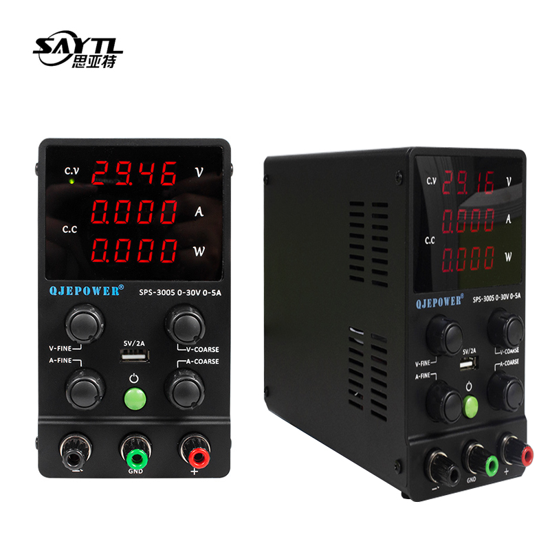 조정 DC 전원 공급 장치 30V 10A/5A USB 디지털 전류계 부팅 케이블 전원 휴대 전화 노트북 태블릿 수리 도구 : Your season