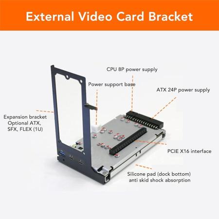 External Gpu for JHL7440 External Graphics Card Dock Egpu Enclosure Plug and Play External Gpu Dock : 제품이착한구대