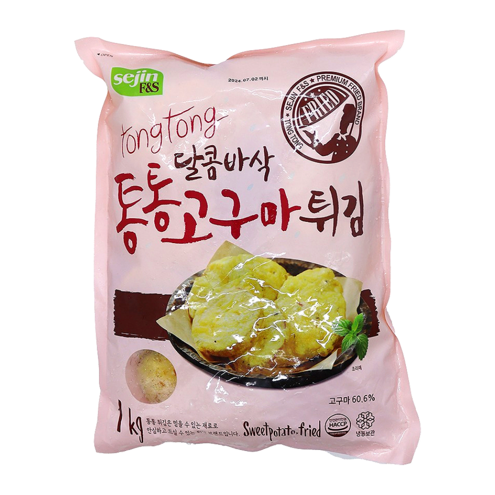 세진 달콤바삭 통통 고구마튀김 1kg : 새봄 식자재