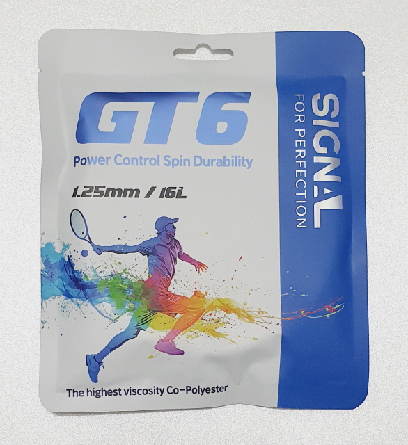 시그널 GT6 테니스 스트링(1.20/1.25mm, 6각, 12m 단품) GT6 Tennis String : 케이세다