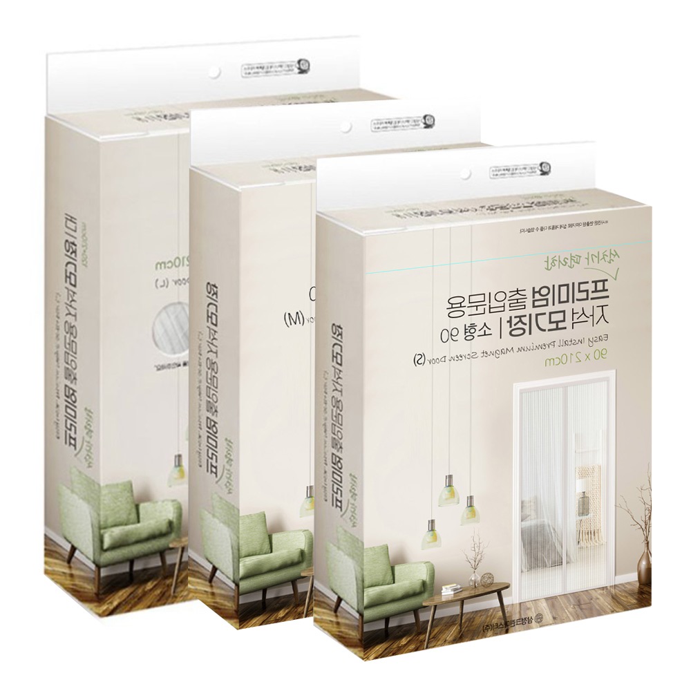 삼정 자석문발 출입문 모기장 모기발 벌레차단 6종 : 슈퍼문마켓
