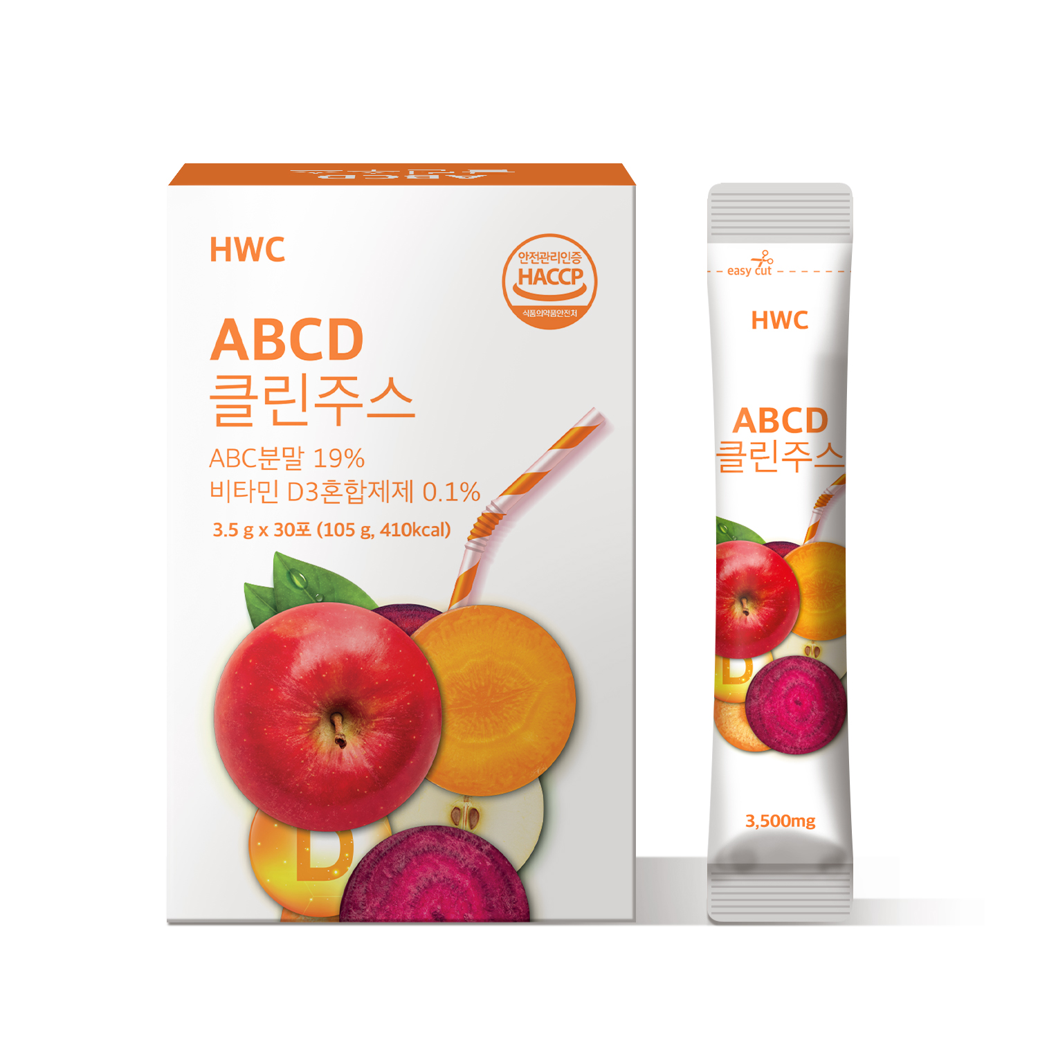 HWC ABCD 클린주스 빼빼주스 비트 당근 사과 비타민D : 모아마켓몰