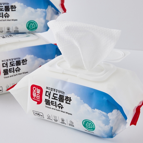 오늘좋은 더도톰한 물티슈 100매 : 롯데마트단독상품공식몰