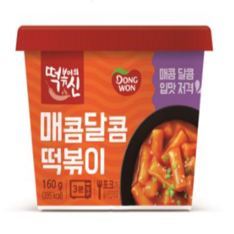 동원 매콤달콤 컵떡볶이 160g : 고삐