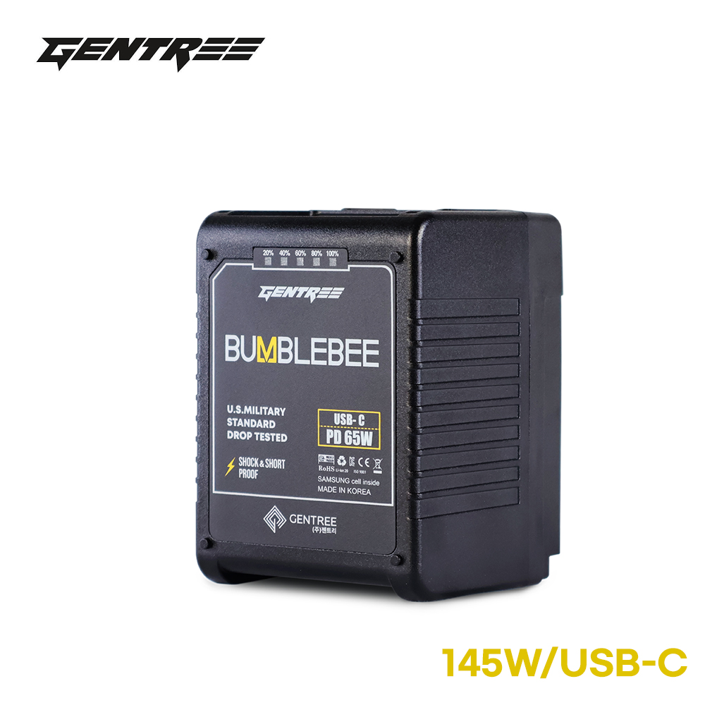 젠트리 배터리 V마운트 범블비 145W 12A USB-C 65W : 삼양테크