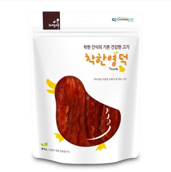 자연애 오리고기 착한영덕 250g 강아지 육포간식 : 펫땡큐