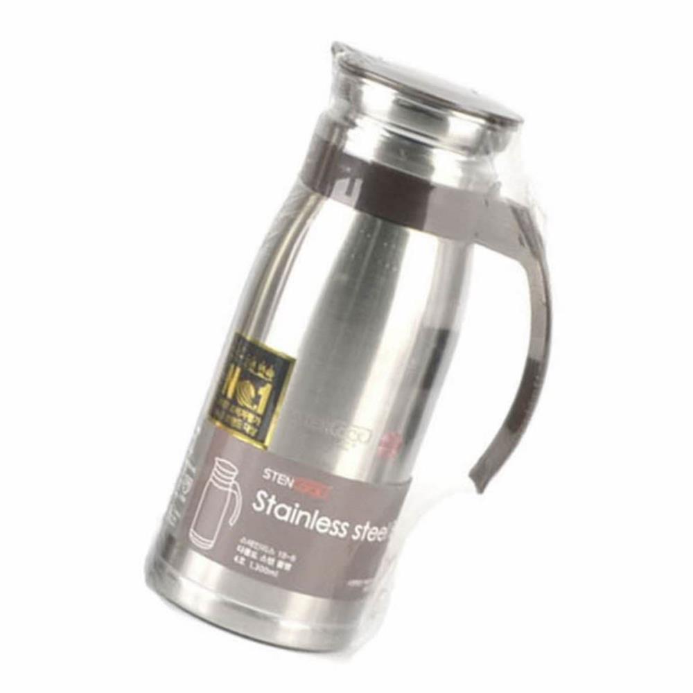 스텐 물병 4호 1300ml 손잡이물병 스테인리스 물통 물병 : 퓨어실버