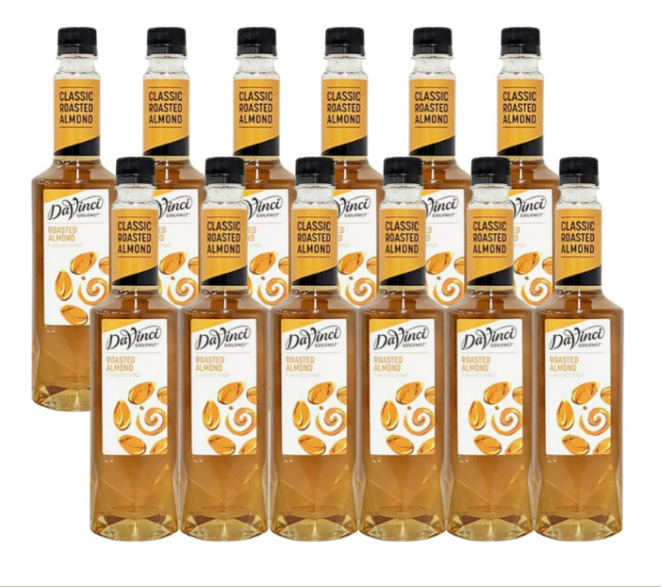 다빈치 아몬드 시럽 750ml X 12개입 박스 로스티드 라떼 카페 음료 베이스 커피 커피숍 업소용 : 블레스트리