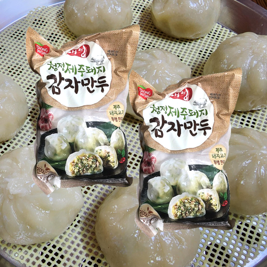 코스트코 개성 감자 만두 2kg 1+1개 얇은 투명 만두피 : 시스뜨라