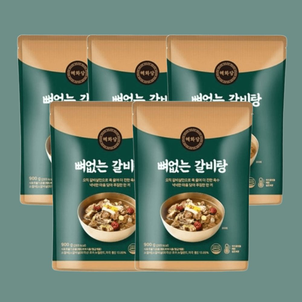 해화당 갈비탕 뼈없는갈비탕 900g x 5팩 즉석탕 즉석국 : 썬더마트