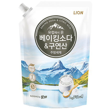 유럽에서 온 베이킹소다&구연산 담은 주방세제 1kg : 둘레푸드