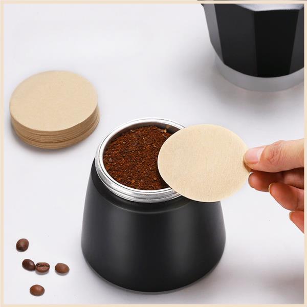 원형 커피 필터 종이, 메이커 드리퍼, 도구, 모카 팟 페이퍼 세트, 51mm, 100 개 : 하이 상사