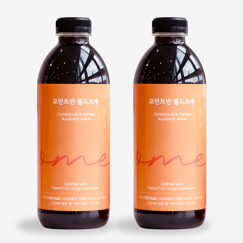 콜드브루 원액 1L x 2병 더치커피 액상커피 선물 답례품 과테말라 : 모먼트빈