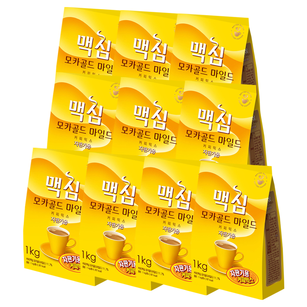 맥심 모카골드 자판기 커피믹스 1kg x 10개 /자판기재료 : 할인마트몰