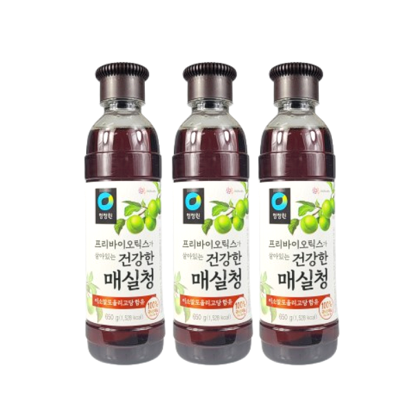 청정원 프리바이오틱스 매실청, 650g, 3개 : varkum