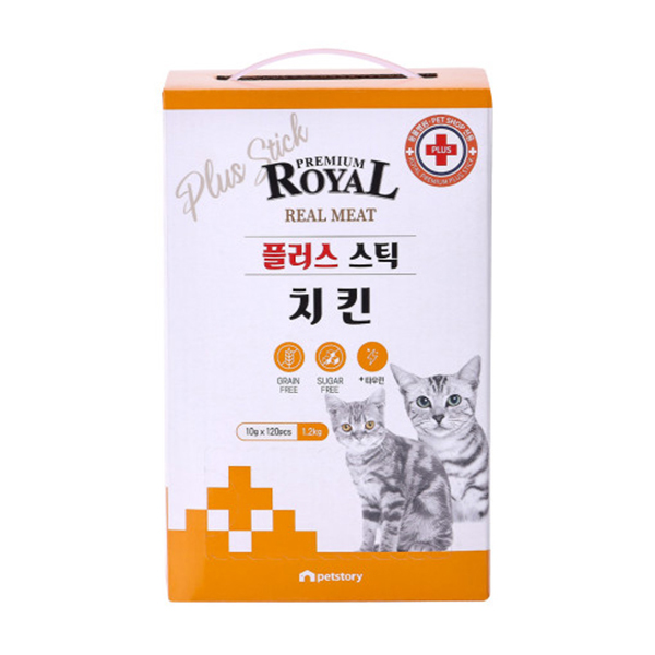 프리미엄 로얄 플러스 스틱 10g x 120P 고양이간식 츄르 : 디씨핫플레이스