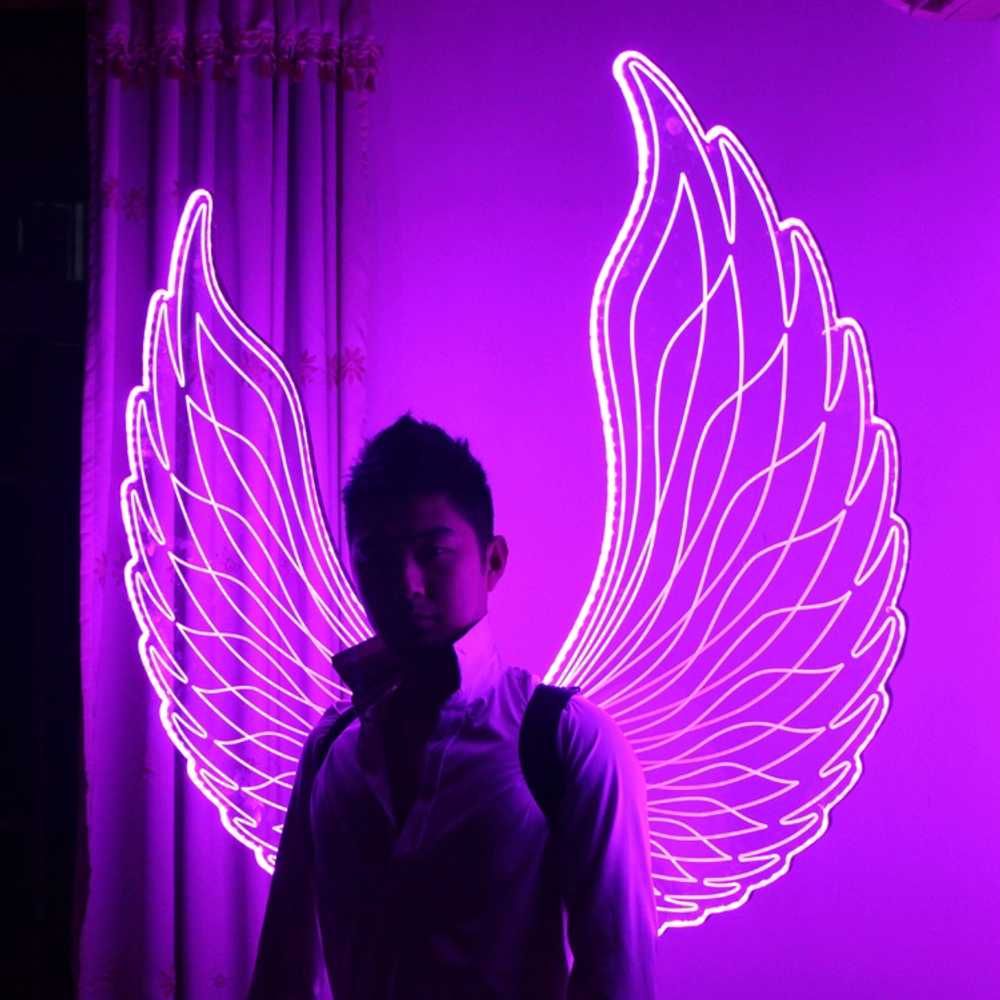 천사 날개 LED 조명 노래방 바 코스튬 무대 의상 소품 : 빛나친구