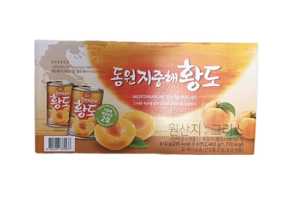 동원 지중해 황도 410g 6개 : 베베파크