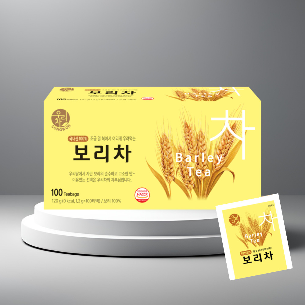 송원 우리차 보리차 100T+메밀차 80T : TEAMORE