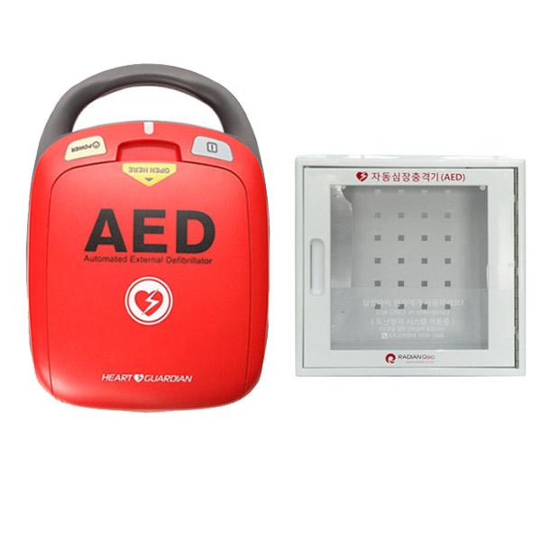 라디안 AED 자동심장충격기 HR-501 심장박동기 제세동기 구급키트 응급키트 : 세븐메디