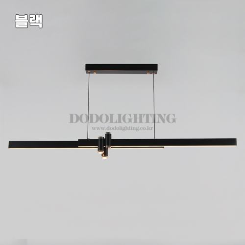 애슐리 6인용식탁등 일자 펜던트조명 블랙 40W : 도도조명