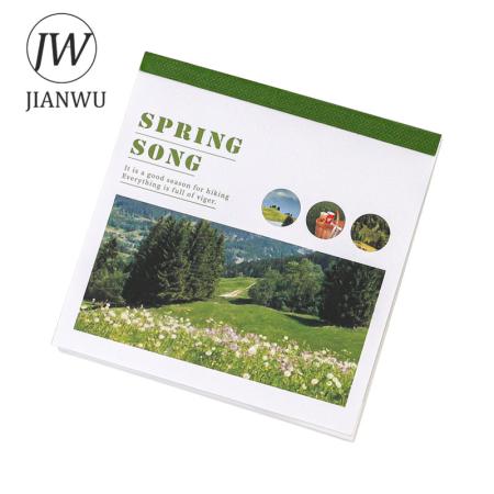 JIANWU-INS 미적 풍경 스티커 북 DIY 저널 장식 아트 스크랩북 재료 카와이 문구 스티커 40 장 : 영동컴퍼니325