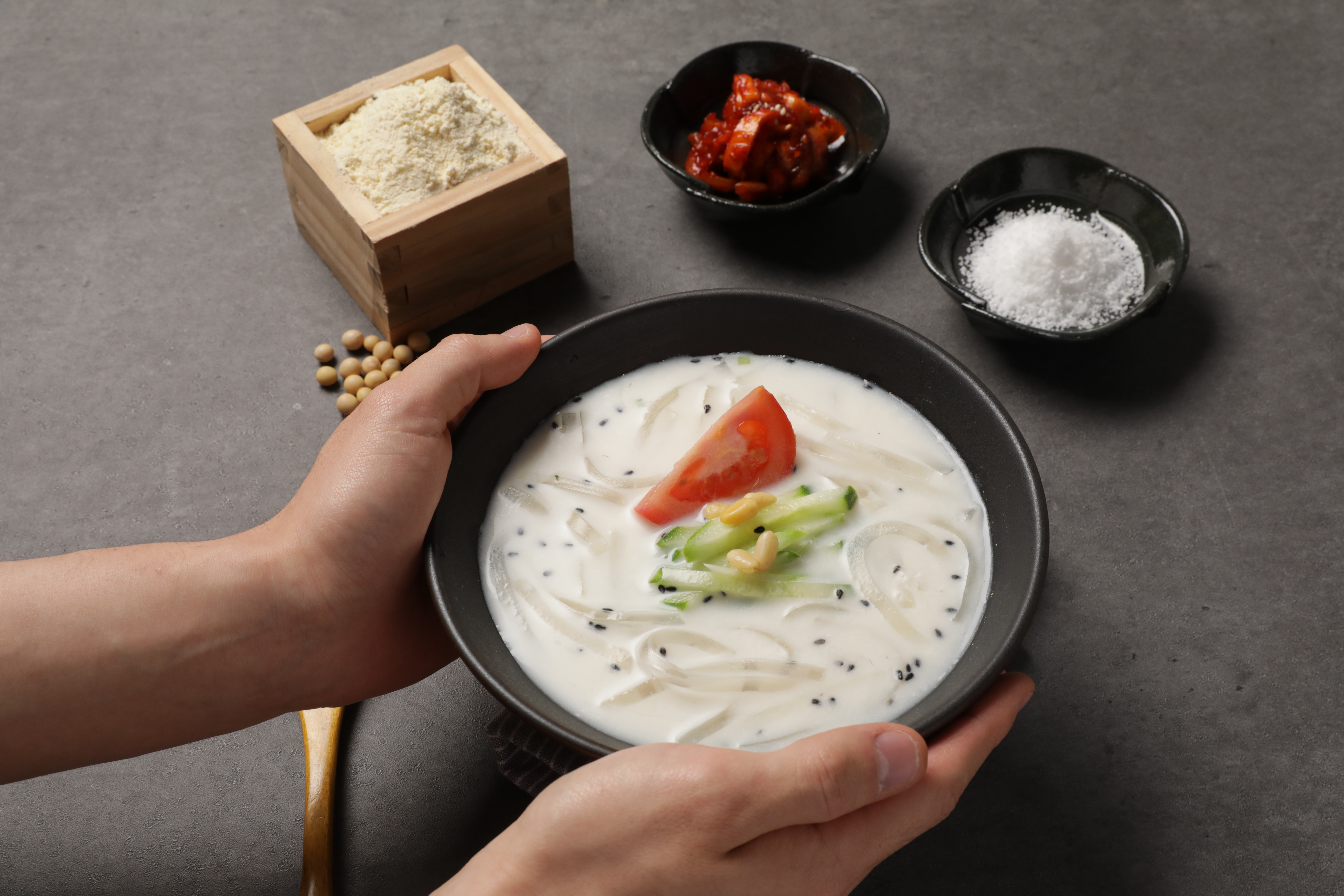 국산콩가루 콩국수가루 초림단지묵 콩국이기가막혀 콩물 콩국 콩국물 콩고물 팥빙수 만들기 : 오버파워푸드