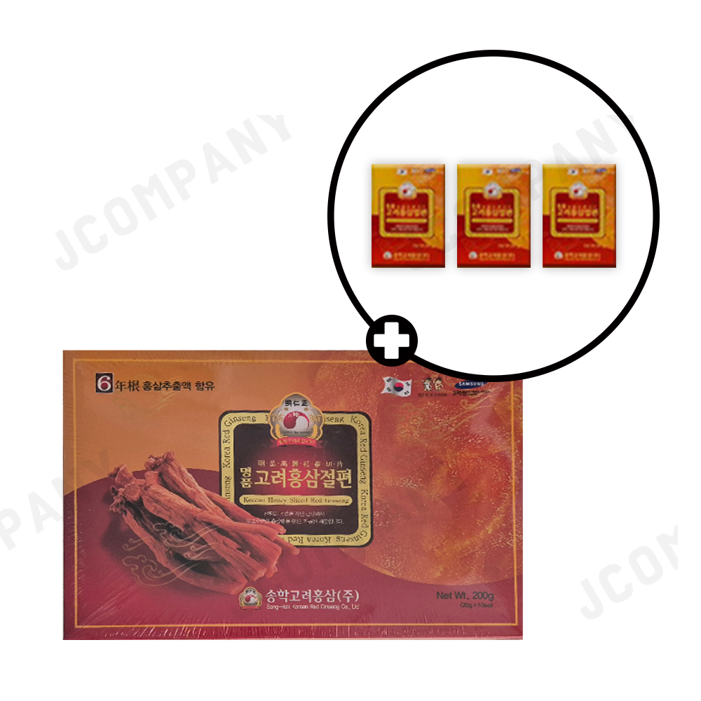 송학고려홍삼원 명품 홍삼절편 20g x 10개+3개 : 하루저녁