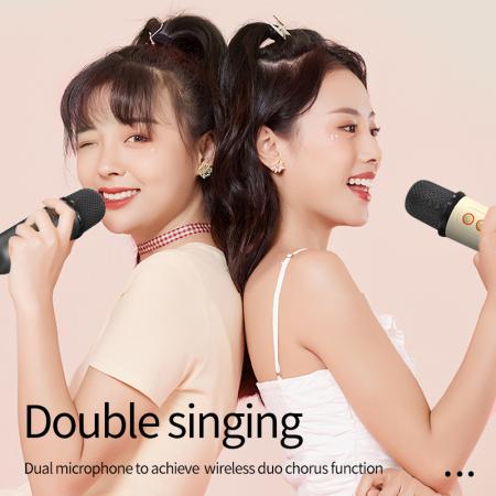 Basix 홈 노래 가라오케 가족 무선 BT 야외 휴대용 스피커, 통합 마이크 : 영자컴퍼니