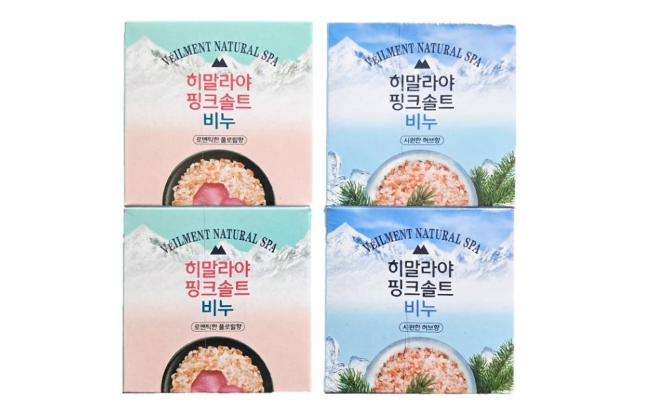 온더바디 히말라야 핑크솔트 비누 로맨틱한 플로럴향 90gx4개 : 왕대박마트