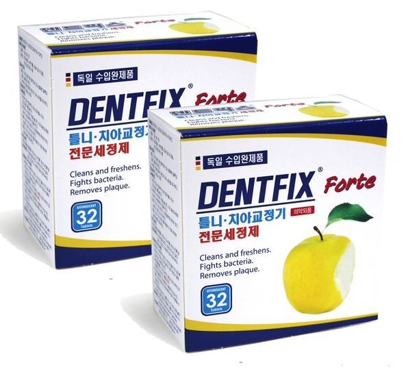 덴트픽스 포르테 32정x2통 독일수입 틀니세정제/클리덴트/의치세정제 : 블루케어
