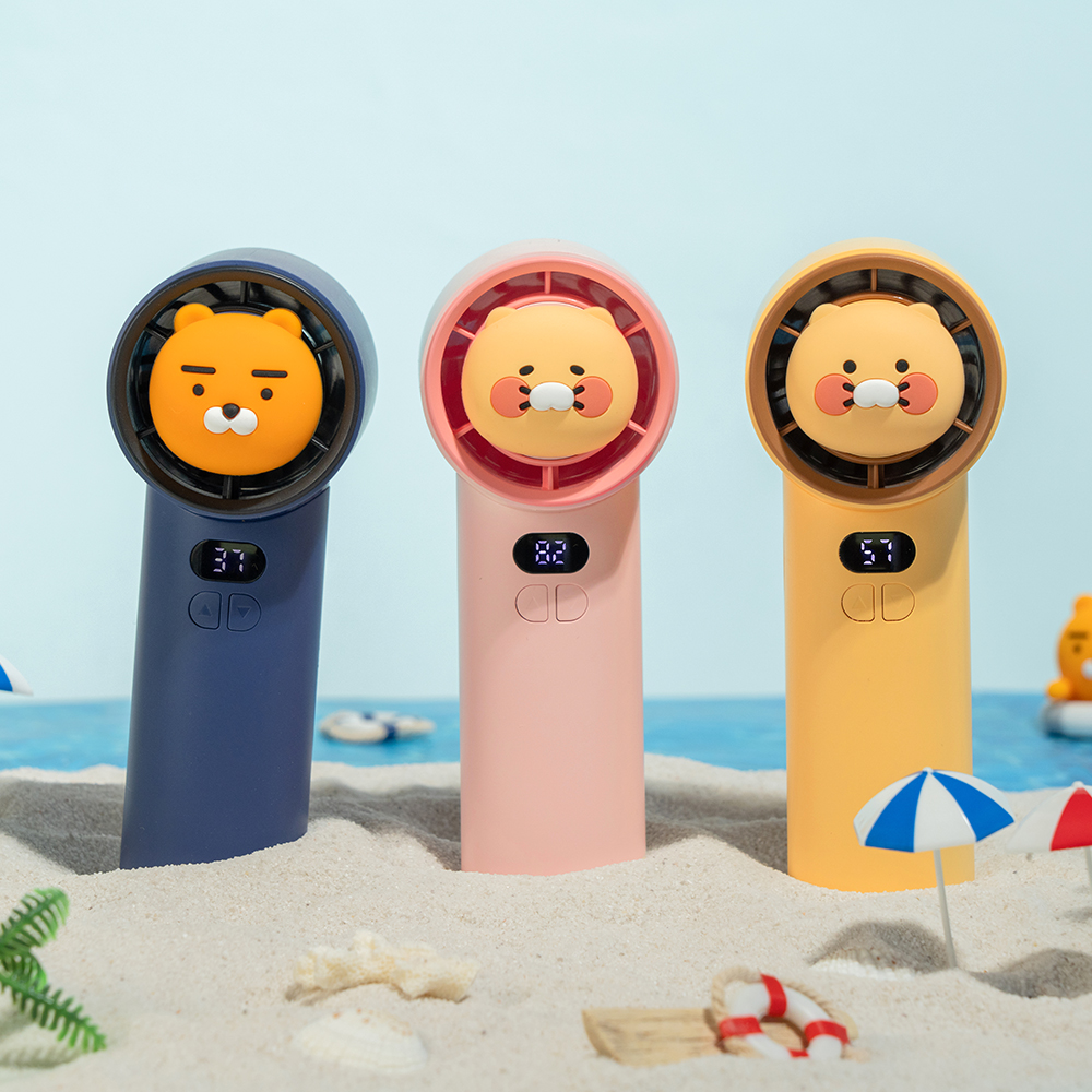 카카오프렌즈 Z터보 휴대용 핸디 선풍기 (라이언) : 주식회사 리튬포어스