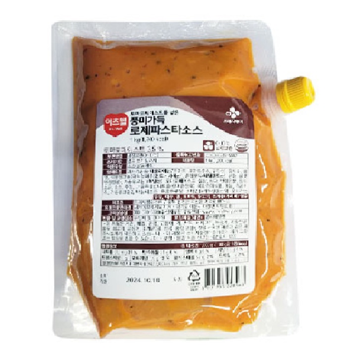 CJ 이츠웰 풍미가득 로제파스타 소스 1kg x 5개 : 그린푸드마켓