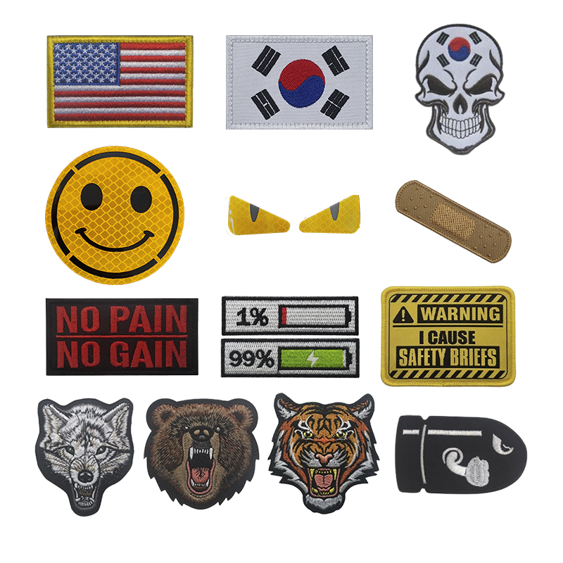 SupplyPro 와팬 패치 밸크로 태극기 pvc 자수 고무패치 와팬 : 서플라이프로