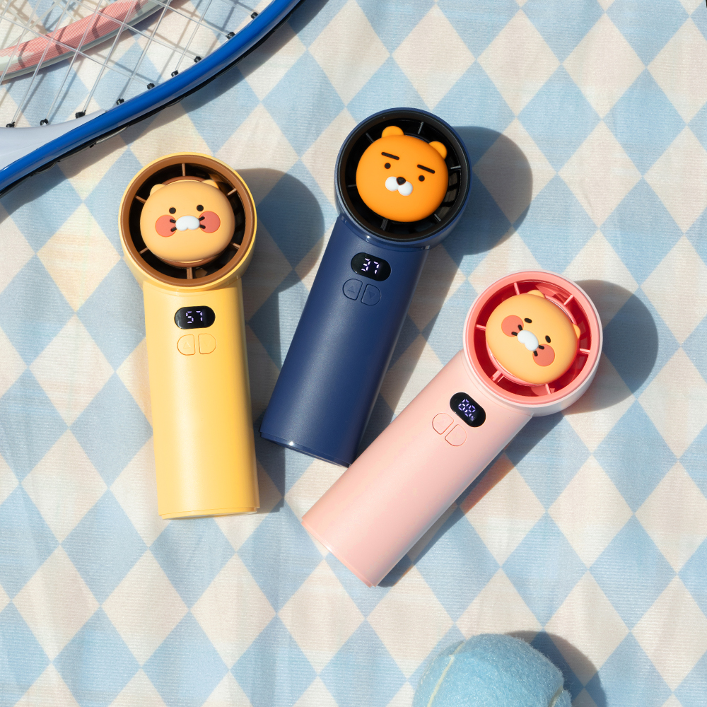 카카오프렌즈 Z터보 휴대용 핸디 선풍기 (라이언) : 주식회사 리튬포어스