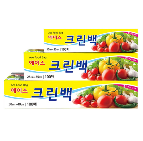 에이스 크린백 소 중 대 100매 도매가 : 이화기프트