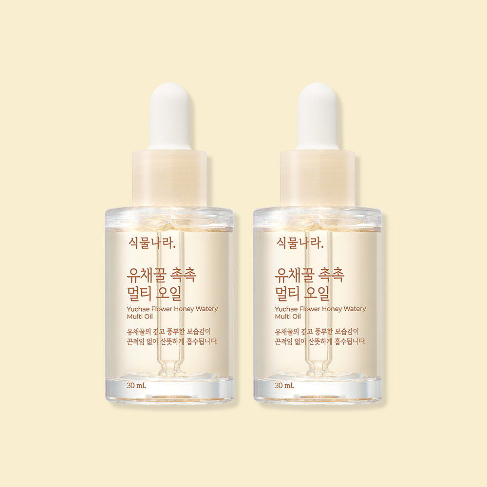 식물나라 유채꿀 촉촉 멀티오일 30mL x 2개 더블기획 : 식물나라