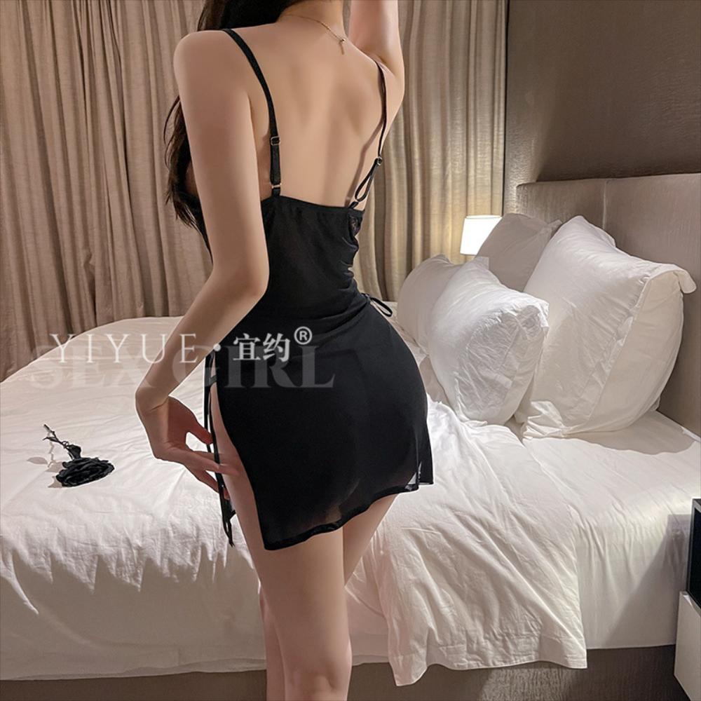 여름 미니 원피스 클럽 서스펜더 발 목욕 작업복 사우나 기술자 : 여성의류 선부로점