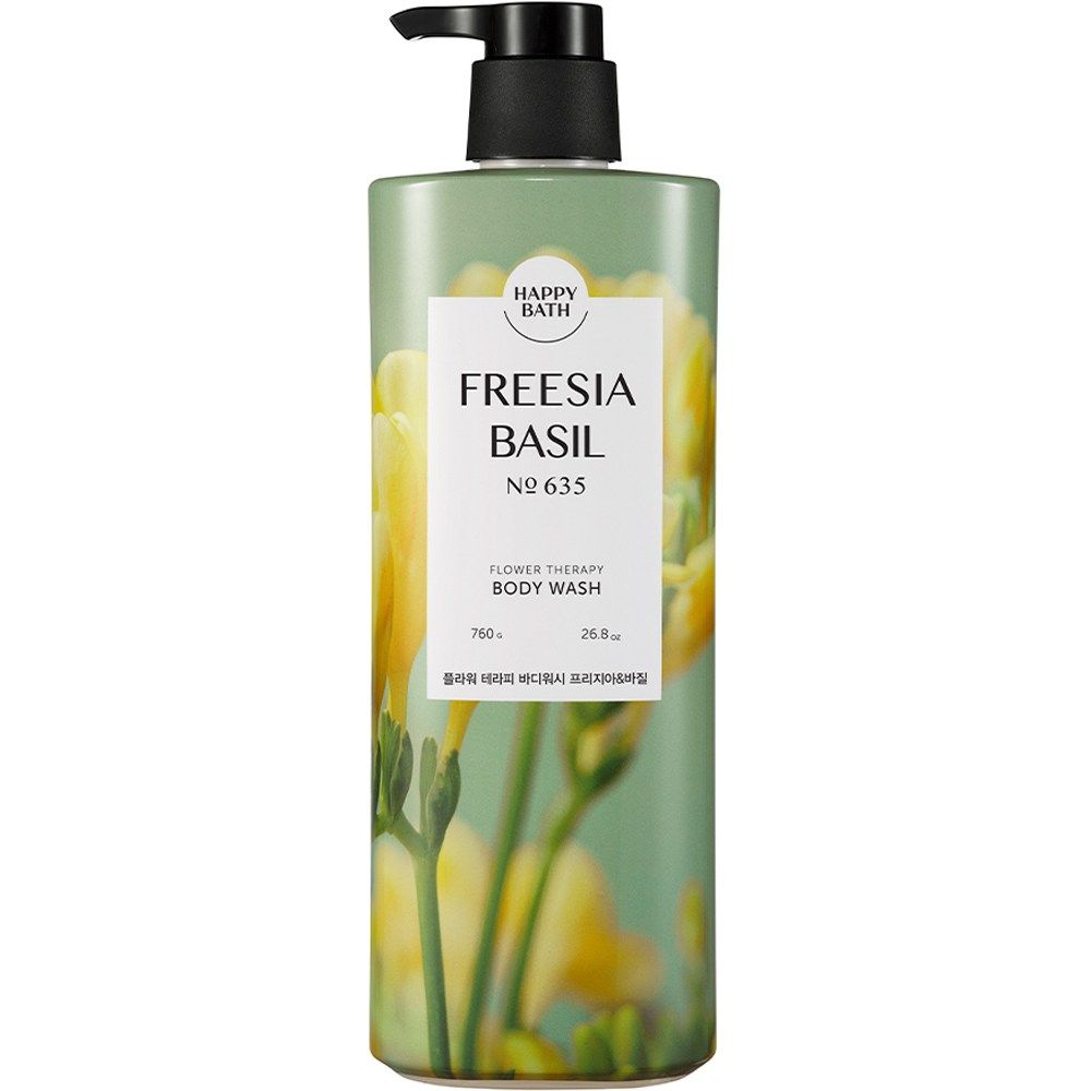 해피바스 플라워 테라피 바디워시 프리지아 앤 바질 760g : 유엔에이치