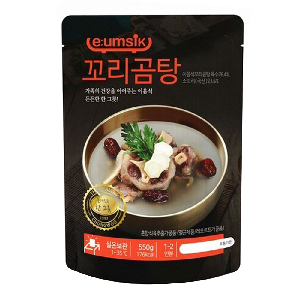 청우식품 이음식 꼬리곰탕 550g : 푸드뱅크주식회사