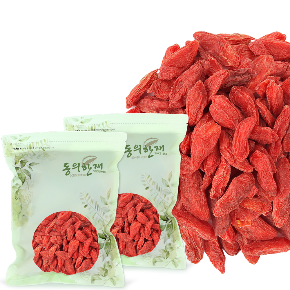 최상품 AAA 영하 구기자 말린 건구기자 500g x 2개 : 동의한재 허브마켓 주식회사