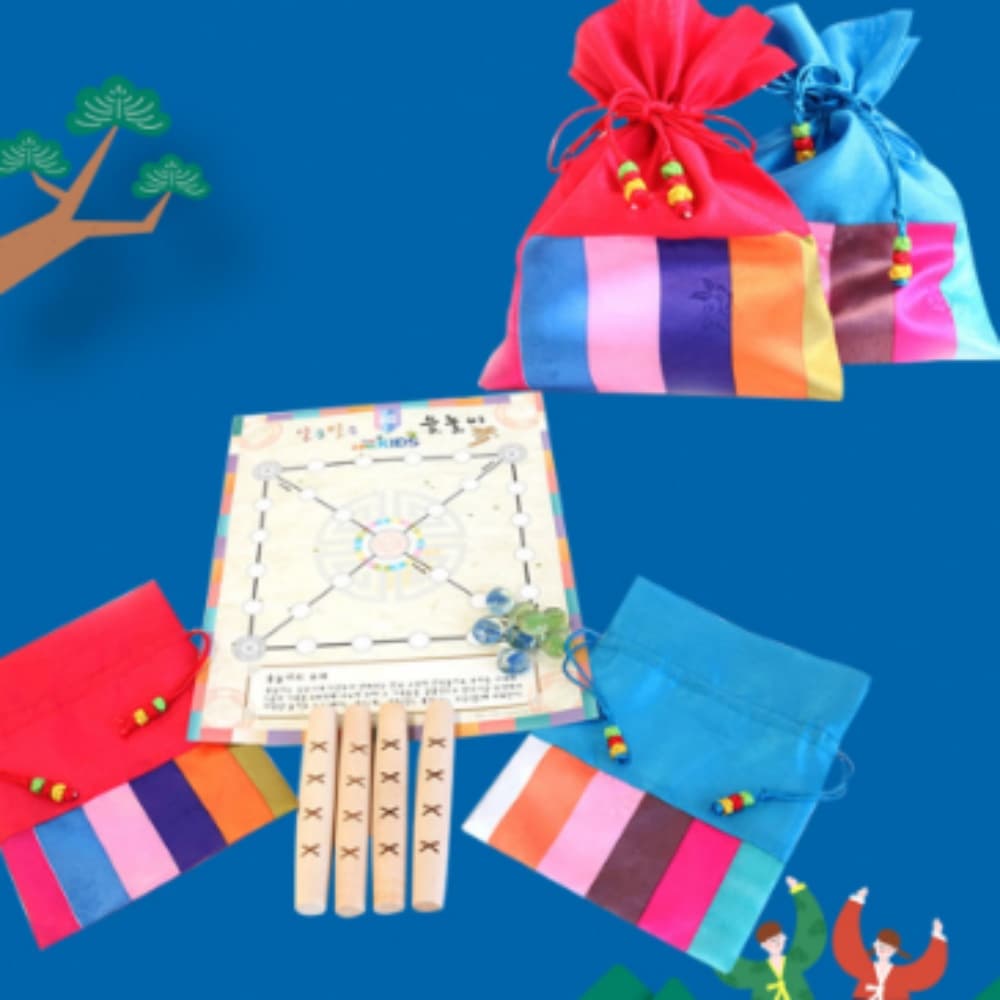 위천상회 윷놀이 색동주머니세트 유치원단체만들기 아동만들기키트 : 위춘상회