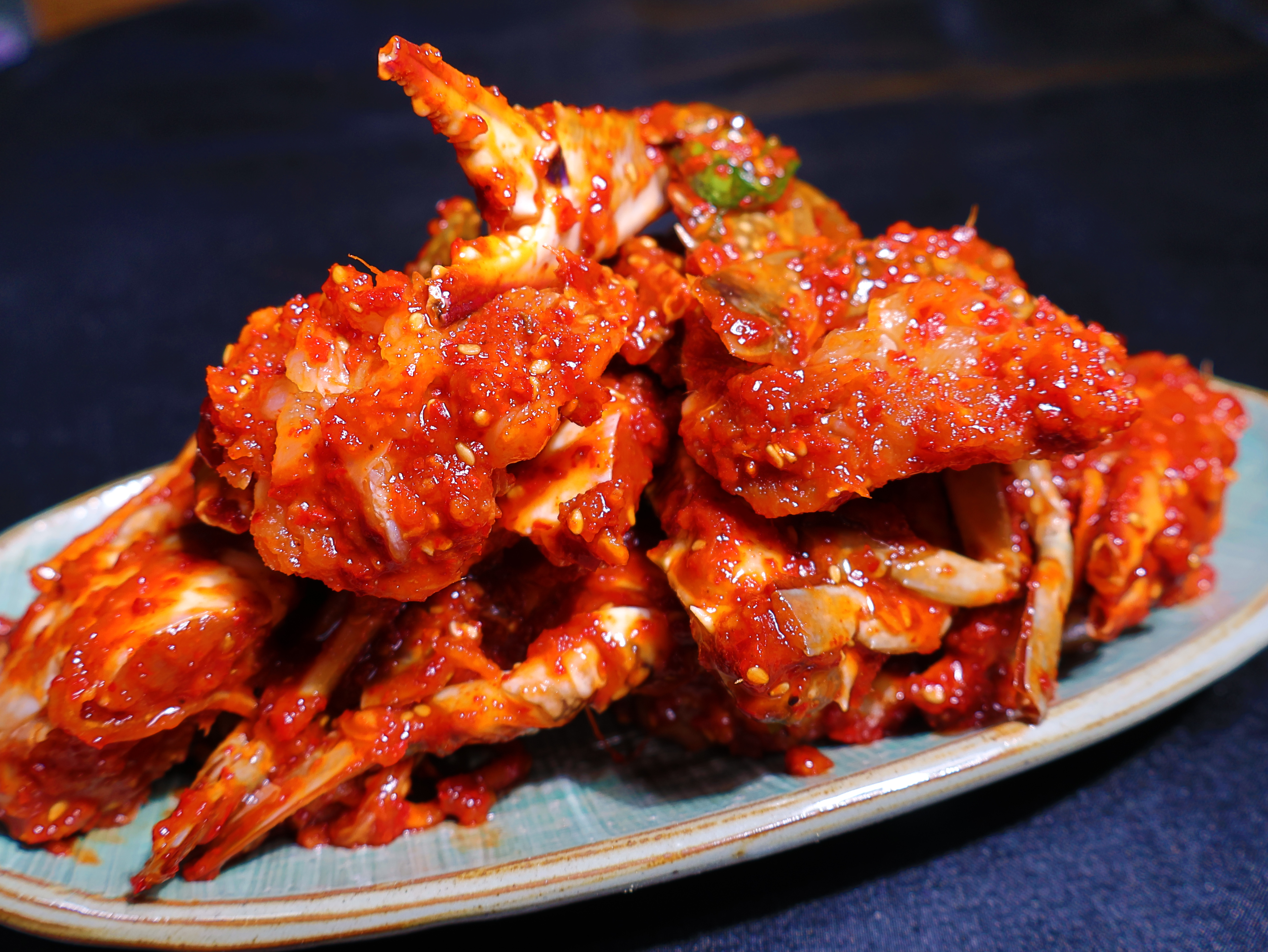 현대반찬 안양중앙시장 양념게장 간장 돌 연평도 국내산 전라도 1kg : 안양중앙시장 현대반찬