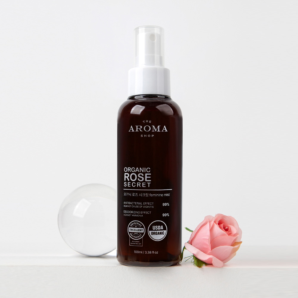더아로마샵 y존케어 냄새 생리 저자극 천연성분 뿌리는 여성청결제 로즈 시크릿 100ml : 더아로마샵