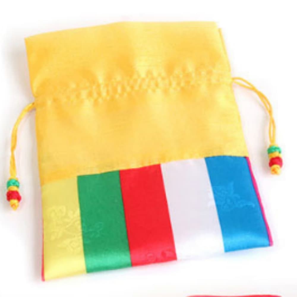 위천상회 색동복주머니노랑 명절선물포장 떡선물포장 : 위춘상회