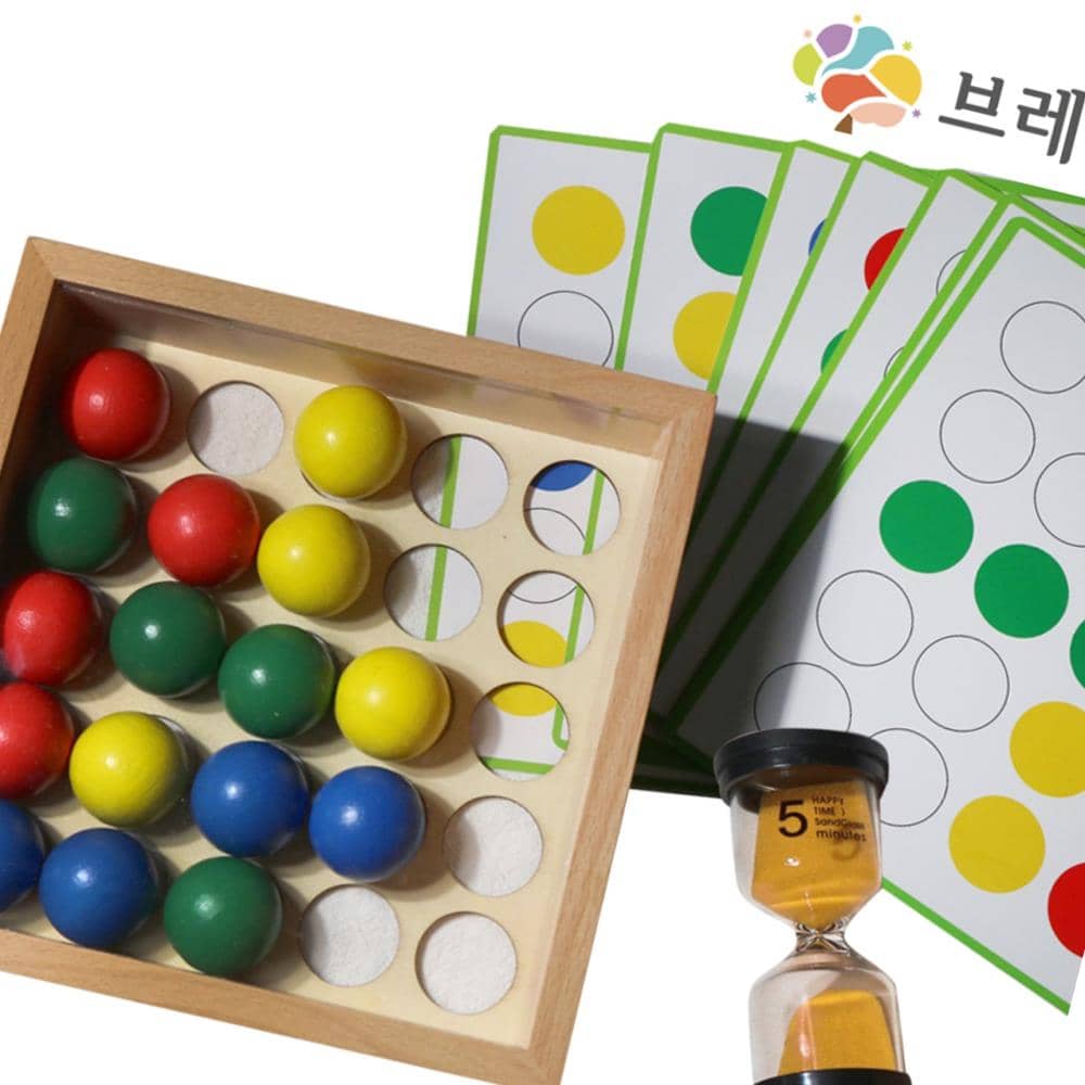 위천상회 브레인 핑거 톡 원목교구 소근육 발달 장난감 세트 : 위춘상회