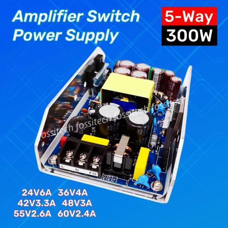 PSU 디지털 증폭기 전원 스위치 보드, 300W 증폭기 스위칭 전원 공급 장치, 5 방향 출력 ± 24V, 36V, 42V, 48V, 55V, 60V, 15V, DC12V... 