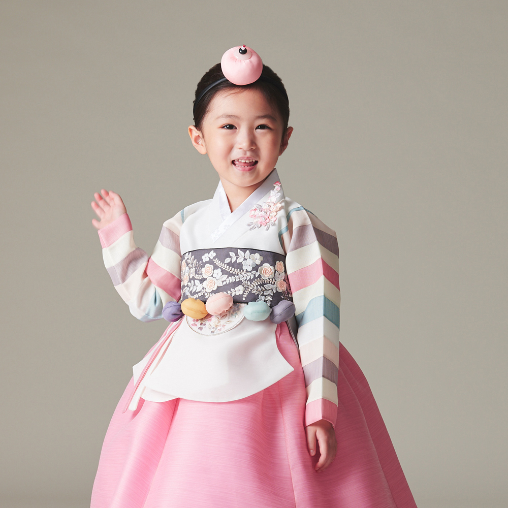 여아한복 [예진 색동당의] 아동 돌한복 아이 여자 유아 어린이 고급 : 유나앤솔로지