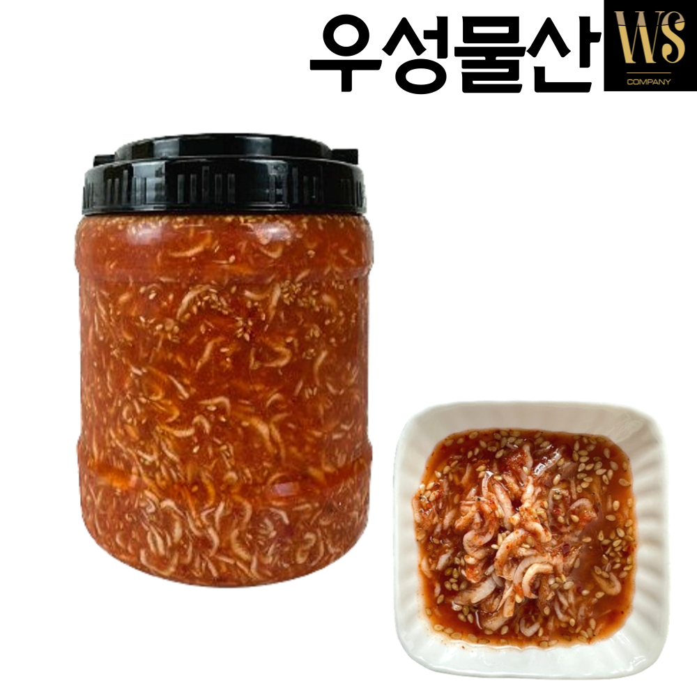 [맛보장 품질보장] 우성물산 농축 양념 새우젓2kgx6통/총12kg  새우젓소스 업소용 : 우성물산