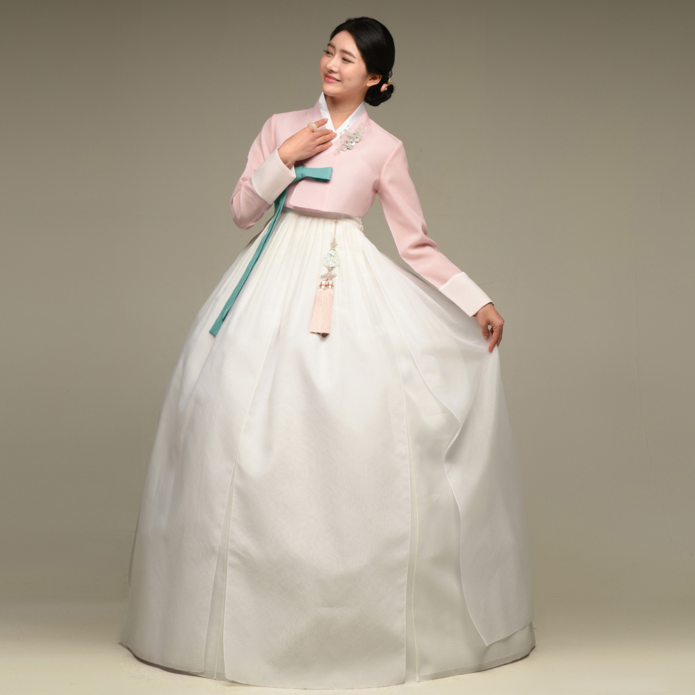 민한복 봄날 혼주 한복 고급 여성 결혼식 하객 전통 맞춤 신부 대여 웨딩 신랑 어머니 : 민한복